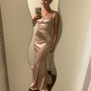 Iorane pink silk cup gown